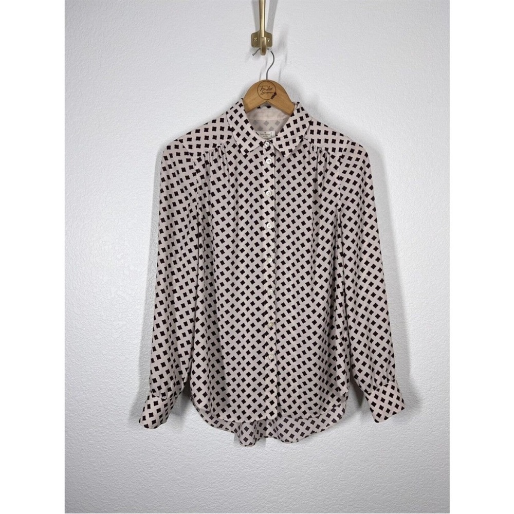 Kate Spade Diamond Long Sleeve Shirt